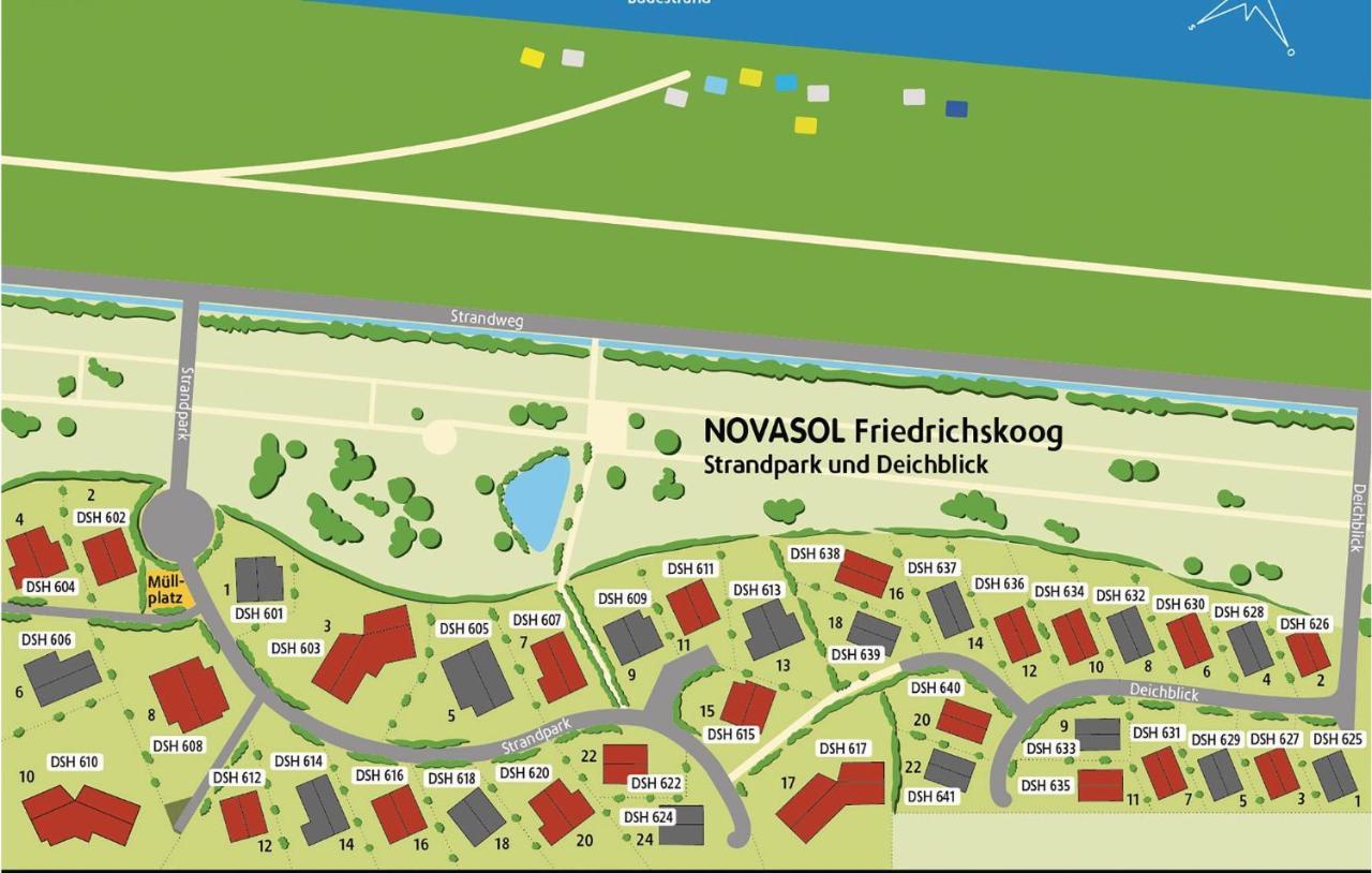 Friedrichskoog-Deichblick 22 Villa Ngoại thất bức ảnh